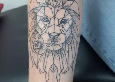 tatouage lion origami 2 tattoo my st fulgent 85