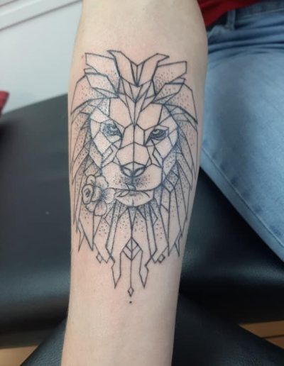 tatouage lion origami 2 tattoo my st fulgent 85
