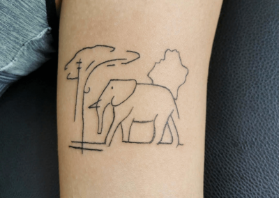 tatouage elephant tattoo my st fulgent 85