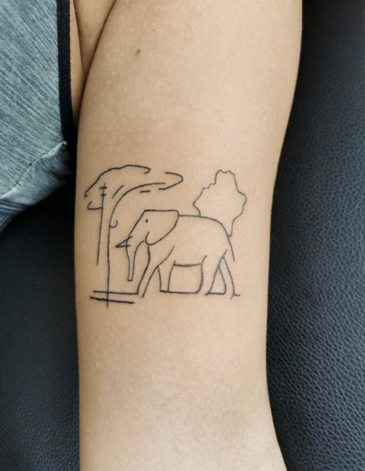 tatouage elephant tattoo my st fulgent 85