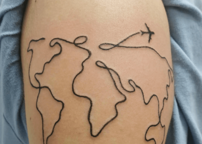 tatouage carte du monde tattoo my st fulgent 85