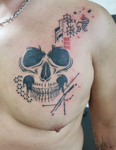 Tatouage crane trash polka tattoo my st fulgent 85