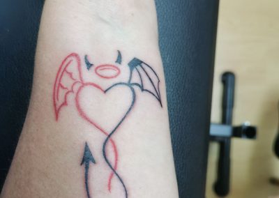 tatouage moitié coeur demon ange tattoo my st fulgent 85