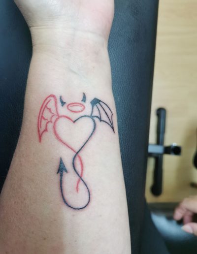 tatouage moitié coeur demon ange tattoo my st fulgent 85