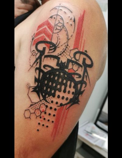Tatouage batterie trash polka tattoo my st fulgent 85