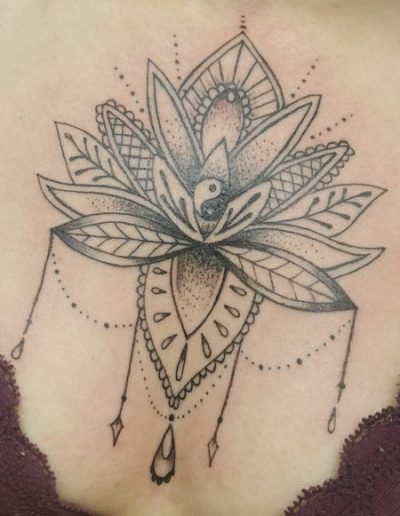 tatouage fleur de lotus dot work tattoo my st fulgent 85