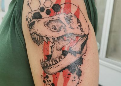 tatouage crane t-rex trash polka tattoo my st fulgent 85