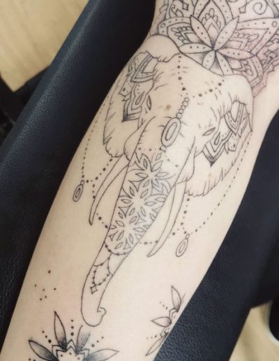 tatouage éléphant décoratif tattoo my st fulgent 85